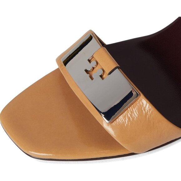 Tory Burch $400 Gigi Sandal 55Mm Cantucci/Silver Sz 10 NIB! - Picture 6 of 6